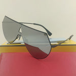 Sale 2021 Big Frame Goggle Black Silver Women Sunglasses For Men Male Brand Designer Party Girls Black Alloy For Sun Glasses