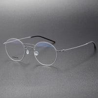 Men Glasses Frame 5518 Denmark Titanium No Screw Korea Optical Ultra-light Business Round Prescription Diopter For Reading