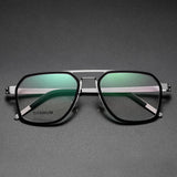 Glasses Frame For Men Denmark Linde 9753 Titanium No Screw Korea Square Glasses Frames Optical Ultra-light Business
