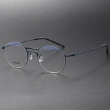 Men Glasses Frame 5518 Denmark Titanium No Screw Korea Optical Ultra-light Business Round Prescription Diopter For Reading