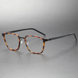 Eyeglasses Denmark Linde 9749 Titanium No Screw Korea Glasses Frames Optical Ultra-light Square Eyeglass Frames