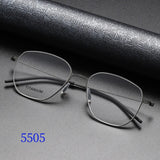 Reading Glasses Denmark Linde 5055 Titanium No Screw Handmade Glasses Frames Optical Ultra-light Business