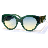 New Fashion Sunglasses Female Oversized Luxury Cat's Eye Sun Glasses High-End Designer Ladies Eyeglasses