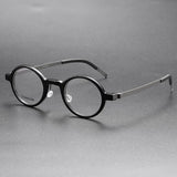 Glasses Men Denmark Linde 1810 Titanium No Screw Glasses Frames Optical Ultra-light Business Round Prescription Eyeglasses Men