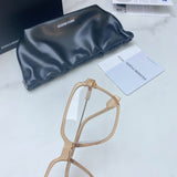 S-sunglasses G monster Anti-Blue Women Round Glasses Eyeglasses For Jeff Anti Radiation Metal Details Thin Temples Transparent Retro unisex Computer lens Oversized Black Acetate Frame Eyewear 99.9% UV Protection