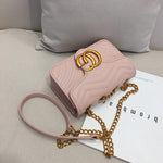 L-package GC Marment Style 446744 Woman Shoulder Bag Crossbody Lattice Leather Purse matelassé mini bag