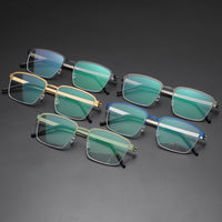 Woman's Eyeglass Denmark Linde 7426 Titanium No Screw Korea Glasses Frames Optical Ultra-light Business Titanium Eyeglass Frames