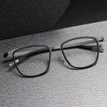 Eyeglasses Square Denmark Linde 9717 Titanium No Screw Korea Glasses Frames Optical Ultra-light Business Men's Reading Glasses