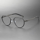 Luxury Glasses Men Denmark Linde 9745 Titanium No Screw Korea Glasses Frames Optical Ultra-light Business Optical Lenses