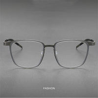 Eyeglasses Square Denmark Linde 9717 Titanium No Screw Korea Glasses Frames Optical Ultra-light Business Men's Reading Glasses