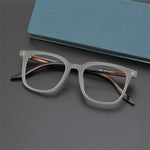P6808 Acetate Oval frame Men Women Frame Glasses  myopia  prescription oval eyeglass frame flat light lens frame, thick edge