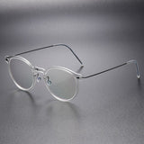 Luxury Man Glasses Round Denmark Linde 6603 Titanium No Screw Korea Glasses Frames Optical Ultra-light Business