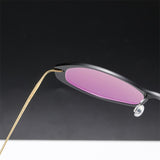 Men's Glasses Oval Denmark Linde 6509 Titanium No Screw Korea Glasses Frames Optical Ultra-light Women Lens