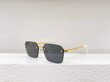 2023 Latest Fashion Sunglasses, Borderless Sunglasses Titanium Alloy Frame Brand Designer for Men and Women UV400