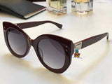 S-sunglasses Women Retro Metal Frame Mirrored Sunglasses Oversized Cat Eye Glasses eyewear for Fendi 0265