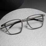 Eyeglasses Denmark Linde 9749 Titanium No Screw Korea Glasses Frames Optical Ultra-light Square Eyeglass Frames
