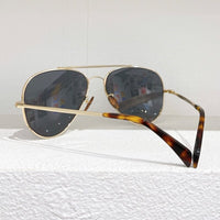 British Style Oval Pilot Luxury Men Sunglasses Gentlemen Classical Top Quality Pure Titanium Eyeglasses Original Glasses