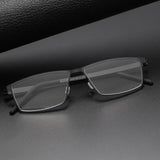 Reading Glasses For Men Denmark Linde 7519 Titanium No Screw Korea Glasses Frames Optical Ultra-light Business For Men And Women