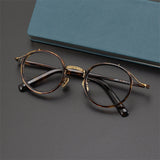 LSMP3 Round eyeglass frame Men Women Frame Glasses  myopia  prescription oval eyeglass frame for men and women's art