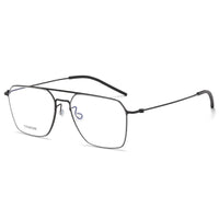 Fashion 5517 High Quality Denmark Titanium No Screw Men Glasses Frames Optical Ultra-light Business Suqare Computer Reading