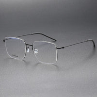 Handmade High Quality 5511 Denmark Titanium No Screw Korea Glasses Frames Optical Ultra-light Business Square Men Glasses Frame