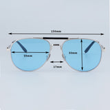 Pure Titanium Oval Gold Original Qaulity Sunglasses Uv400 Men Fashion Exquisite Eyeglasses Double Bridge Big Face Eyeglasses