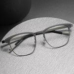 Frame Glasses Denmark Titanium Linde 9849 No Screw Korea Square Glasses Frames Optical Ultra-light Business Frame
