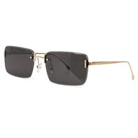 2023 Retro Sunglasses Female Rimless Square Metal Temples Sunglasses Gradient Sunscreen Fashion Summer Travel Sunglasses