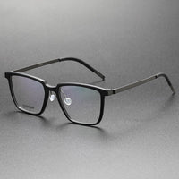 Square Glasses Frame For Men 1844 Denmark Titanium No Screw Korea Glasses Frames Optical Ultra-light Business Frame Glasses