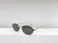 2023 Fashion women's sunglasses Oval sunglasses Titanium alloy brand designer UV400