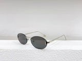 2023 Fashion women's sunglasses Oval sunglasses Titanium alloy brand designer UV400