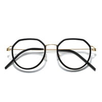 Gillian Denmark Titanium No Screw Korea Glasses Frames Optical Ultra-light Business Round Prescription Diopter Eyeglasses Men