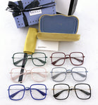 doubleG - G0455 Nearsighted Oversize lightweight Myopia Spectacles Glasses Everyday Use eyeglasses frame for women Blue Light Blocking Computer Reading/Gaming/TV/Phones