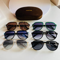 Tom Man fordd- tf FT0779 Sunglasses for men women 2021 futuristic pilot sun glasses leopard Black vintage