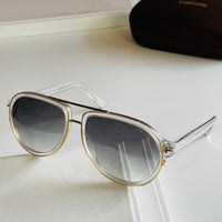 Tom Man fordd- tf FT0779 Sunglasses for men women 2021 futuristic pilot sun glasses leopard Black vintage