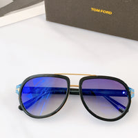 Tom Man fordd- tf FT0779 Sunglasses for men women 2021 futuristic pilot sun glasses leopard Black vintage