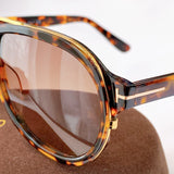 Tom Man fordd- tf FT0779 Sunglasses for men women 2021 futuristic pilot sun glasses leopard Black vintage