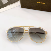 Tom Man fordd- tf FT0779 Sunglasses for men women 2021 futuristic pilot sun glasses leopard Black vintage