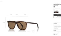 Tom Sunglasses ford TF Sunglasses Shape for women men uv400 Black leopard trendy FT0832 sun glasses oversized square sunglasses