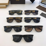 Tom Sunglasses ford TF Sunglasses Shape for women men uv400 Black leopard trendy FT0832 sun glasses oversized square sunglasses