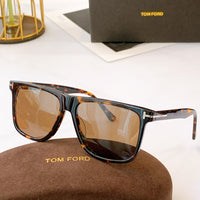 Tom Sunglasses ford TF Sunglasses Shape for women men uv400 Black leopard trendy FT0832 sun glasses oversized square sunglasses