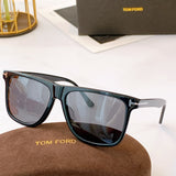 Tom Sunglasses ford TF Sunglasses Shape for women men uv400 Black leopard trendy FT0832 sun glasses oversized square sunglasses