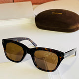 New Square James Bond 007 TF Sunglasses TF237 Sunglasses for Men FT0237 Sun Glasses Women Super Star Celebrity Tom Driving Eyeglasses