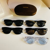 New Square James Bond 007 TF Sunglasses TF237 Sunglasses for Men FT0237 Sun Glasses Women Super Star Celebrity Tom Driving Eyeglasses