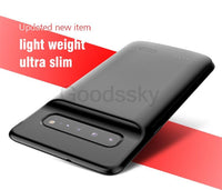 Battery case For Samsung Galaxy S10 S10e Silicone Shockproof Battery charger case Slim power bank case Cover ForSamsung S10 Plus