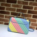 High-end Brand GG Marmont Series Women Bag Real Cowhide Messenger Bag Heart-shaped Suture Package  Shoulder Bag Free Delivery