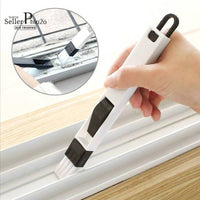 2 in 1 Multifunctional Window Groove Keyboard Nook Dust Shovel Computer Window Crevice Cleaning Brush Window Track Cleaning Tool
