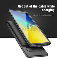Battery case For Samsung Galaxy S10 S10e Silicone Shockproof Battery charger case Slim power bank case Cover ForSamsung S10 Plus