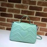 High-end Brand GG Marmont Series Women Bag Real Cowhide Messenger Bag Heart-shaped Suture Package  Shoulder Bag Free Delivery