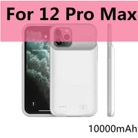 10000mAh Battery Case for iPhone 13 Pro 12 11 Pro Max Smart Power Bank Charging Charger Cover for iPhone XS Max XR 7 8 Plus SE 2
